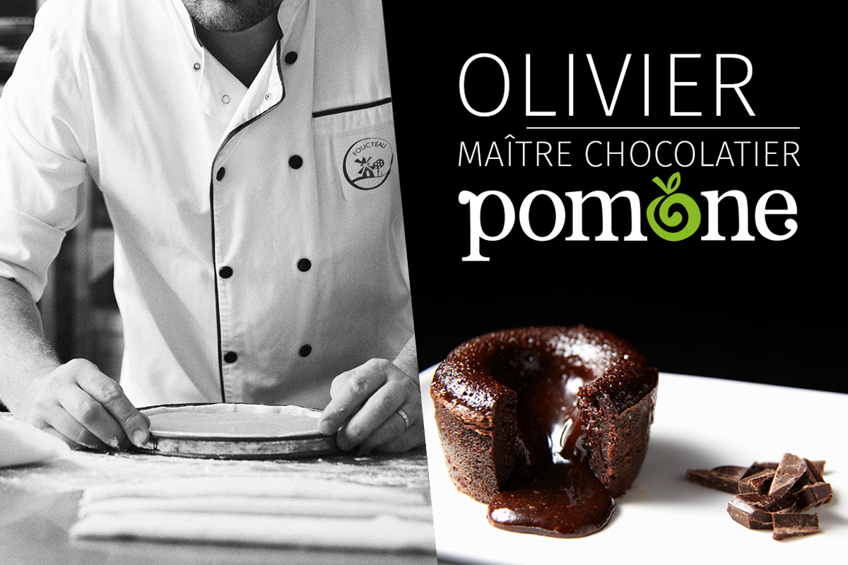 Olivier, Maître Chocolatier, 20 years of passion along with Pomone.