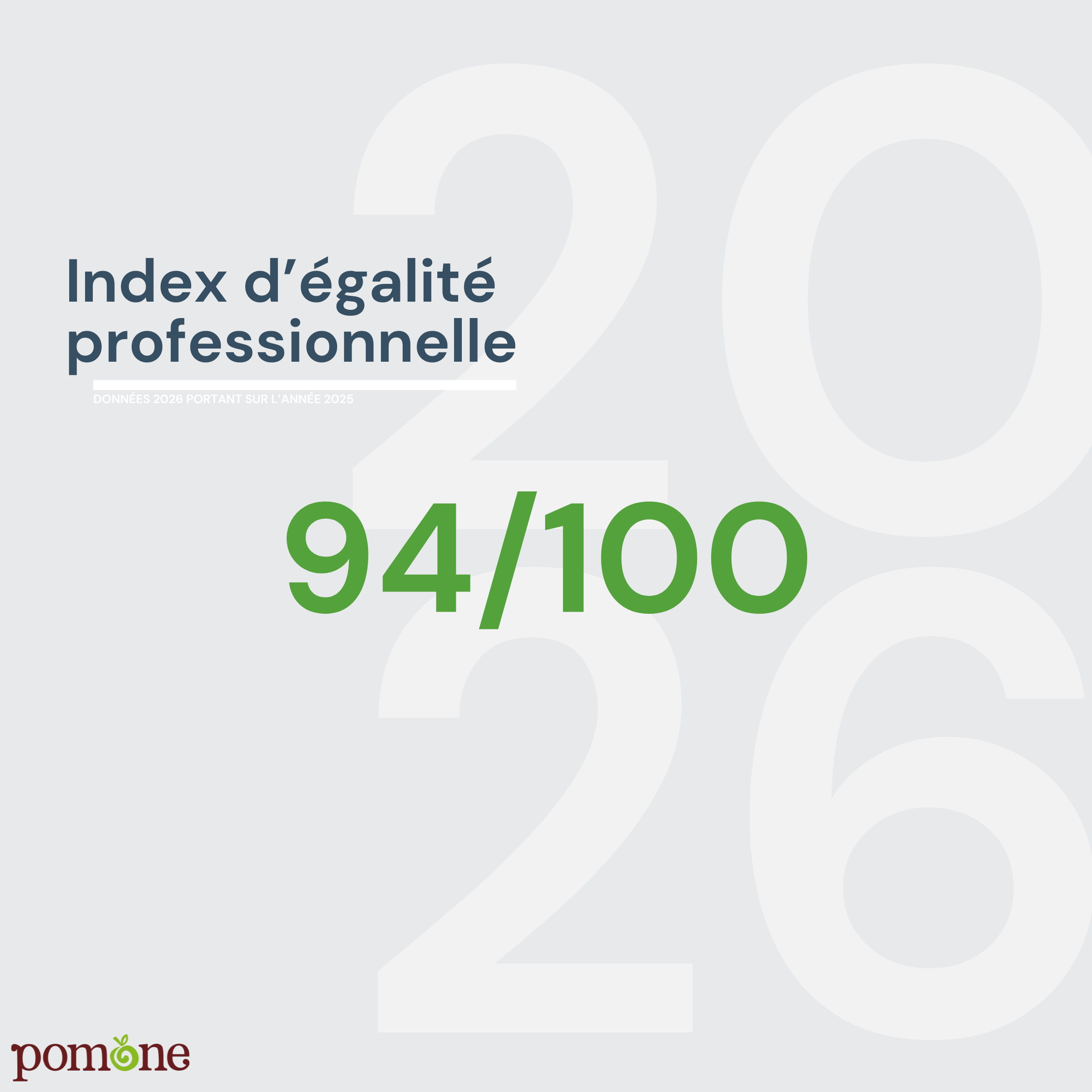 Index d&rsquo;égalité professionnelle 2026 portant sur 2025